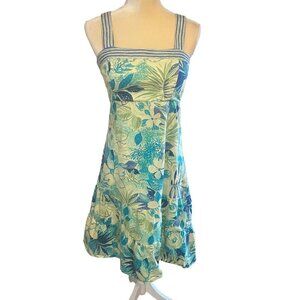 Madison Leigh Tropical Floral Empire Sundress  Sz 10